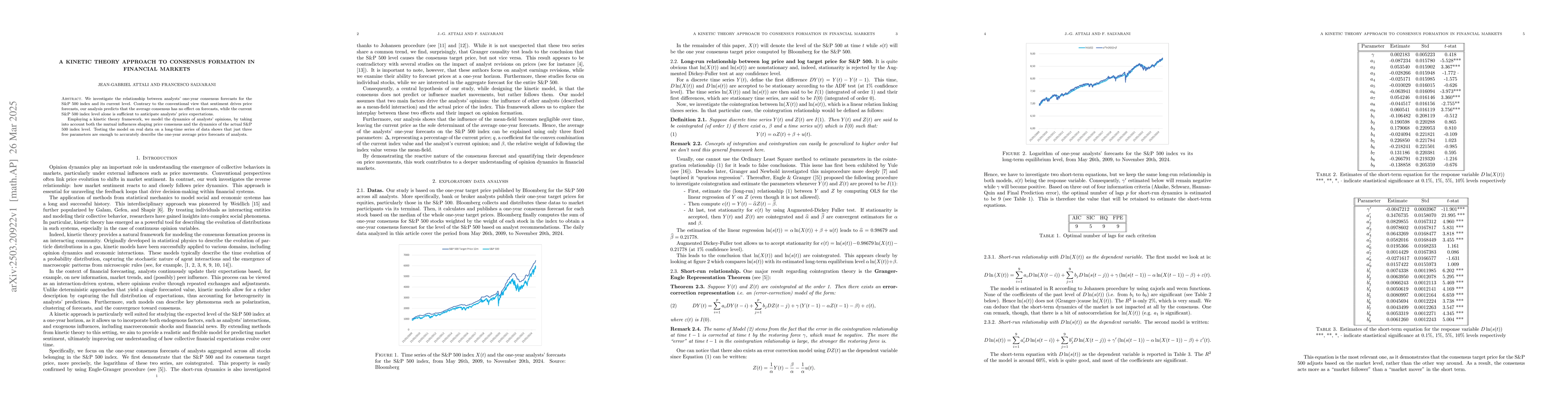 Thumbnail for A kinetic theory approach to consensus formation in financial markets
