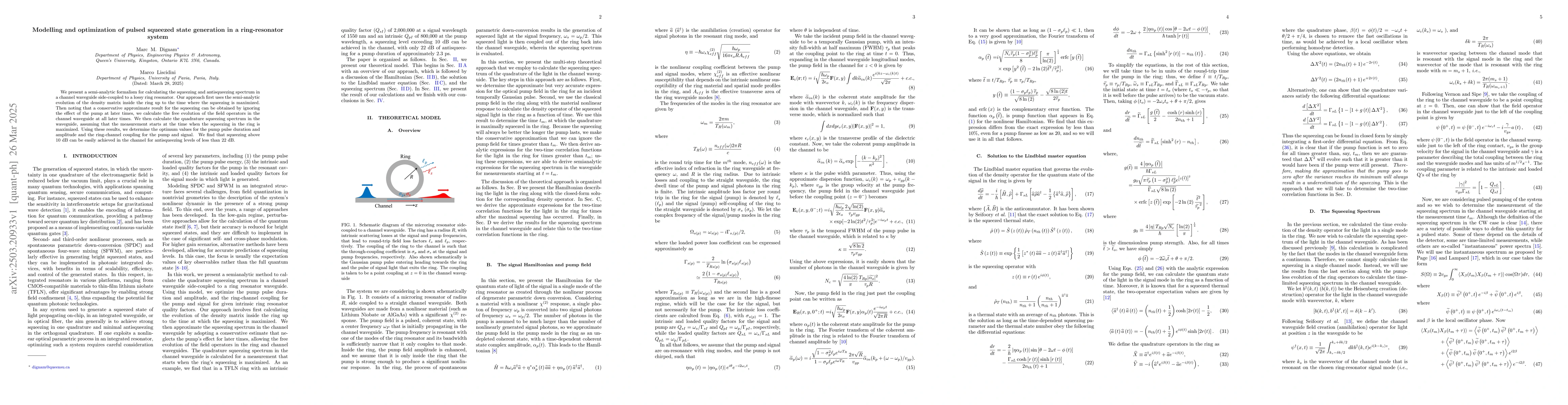 Thumbnail for Modelling and optimization of pulsed squeezed state generation in a
  ring-resonator system
