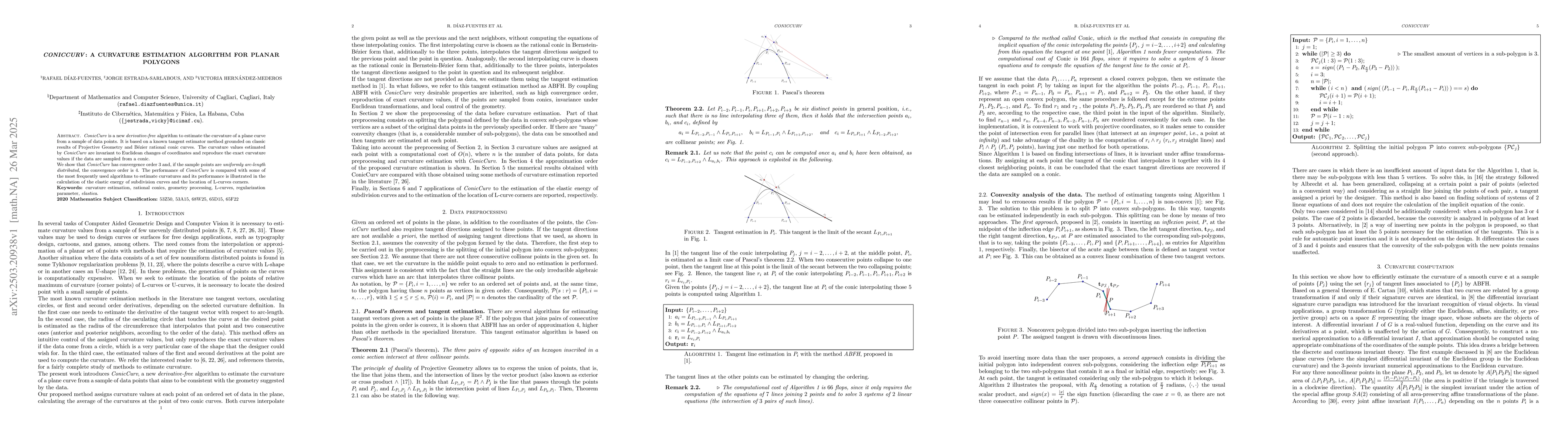 Thumbnail for ConicCurv: A curvature estimation algorithm for planar polygons