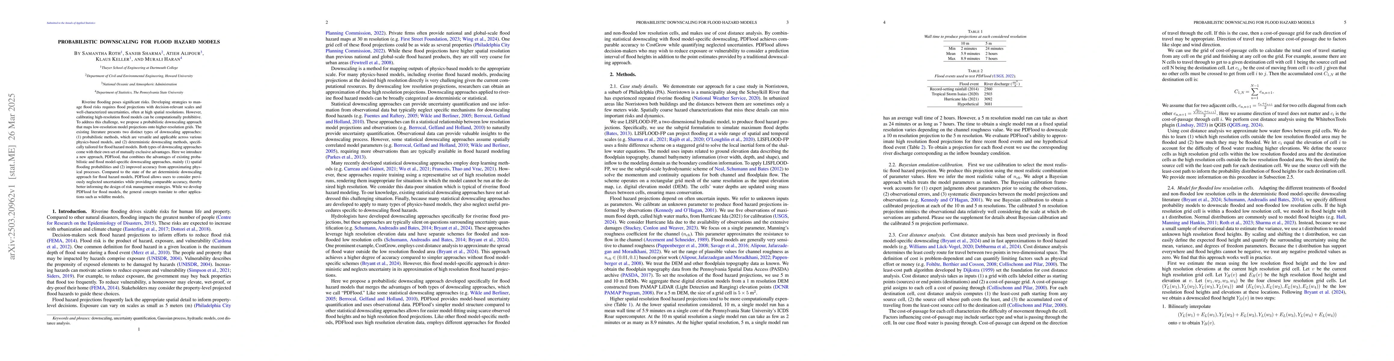 Thumbnail for Probabilistic Downscaling for Flood Hazard Models