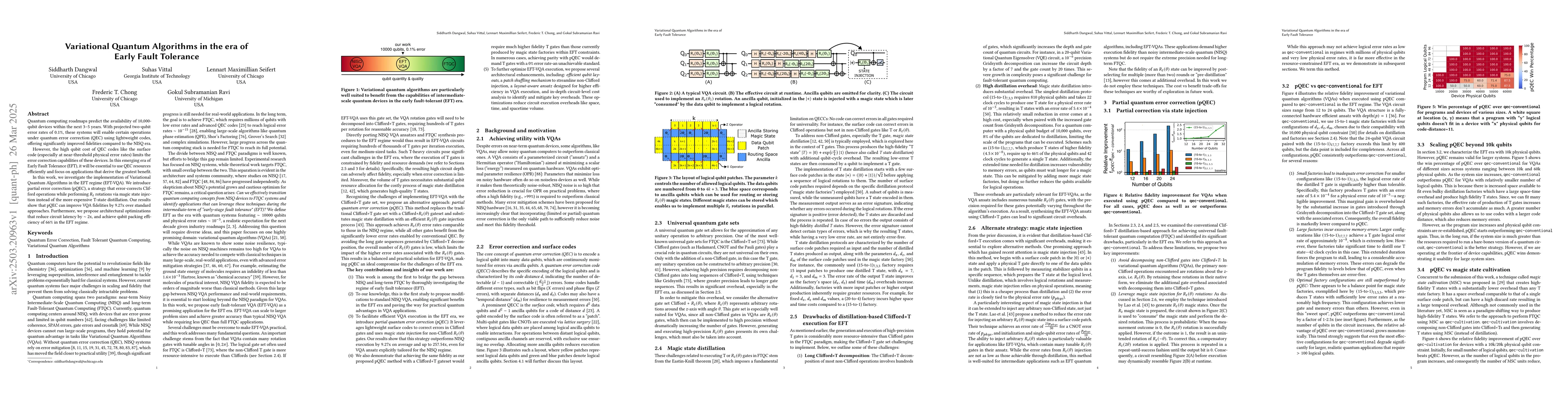 Thumbnail for Variational Quantum Algorithms in the era of Early Fault Tolerance