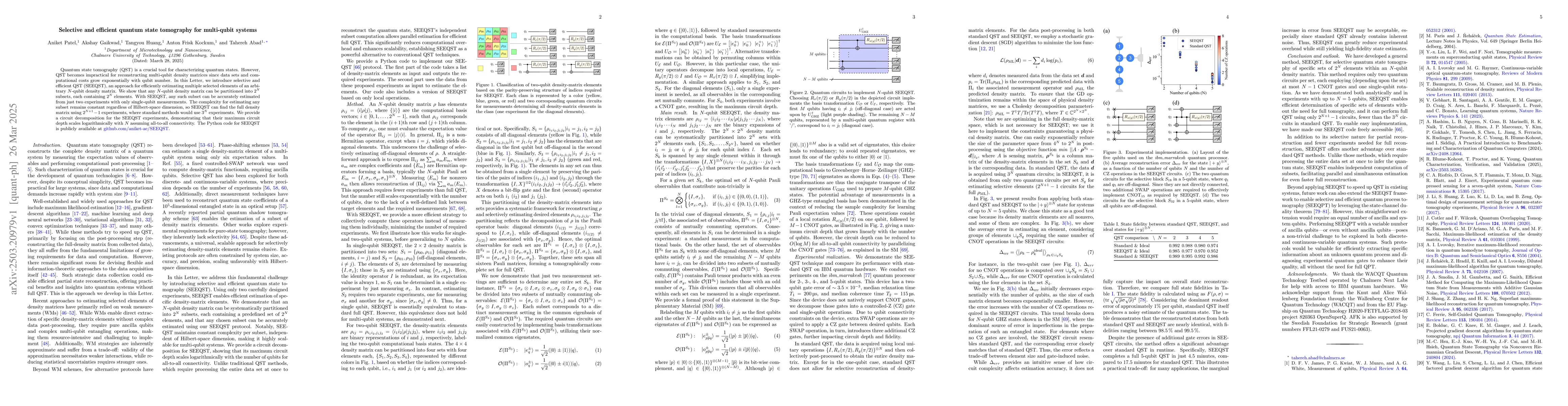 Thumbnail for Selective and efficient quantum state tomography for multi-qubit systems