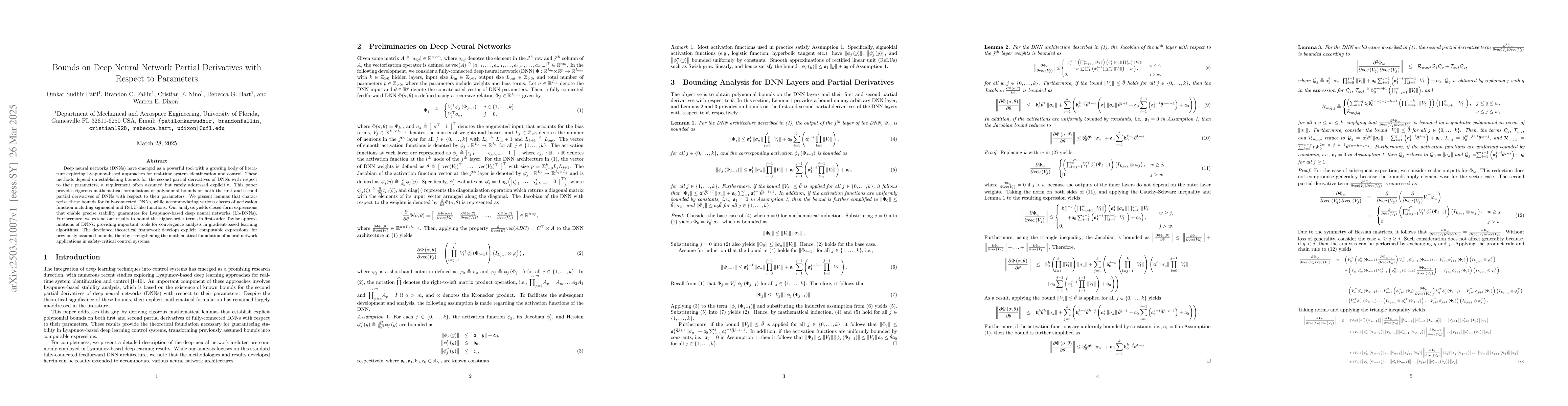 Thumbnail for Bounds on Deep Neural Network Partial Derivatives with Respect to
  Parameters