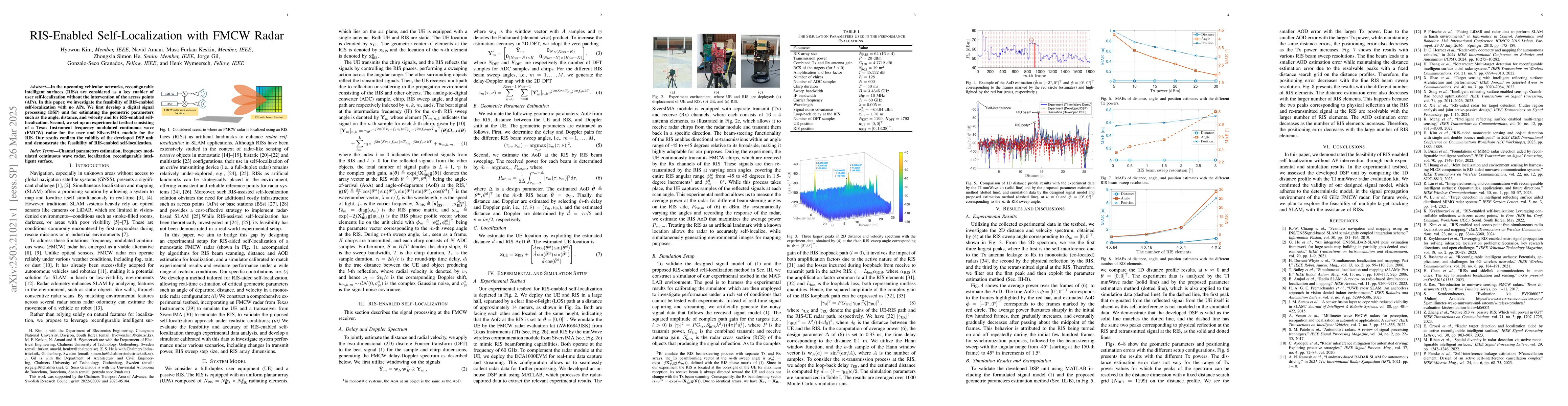 Thumbnail for RIS-Enabled Self-Localization with FMCW Radar