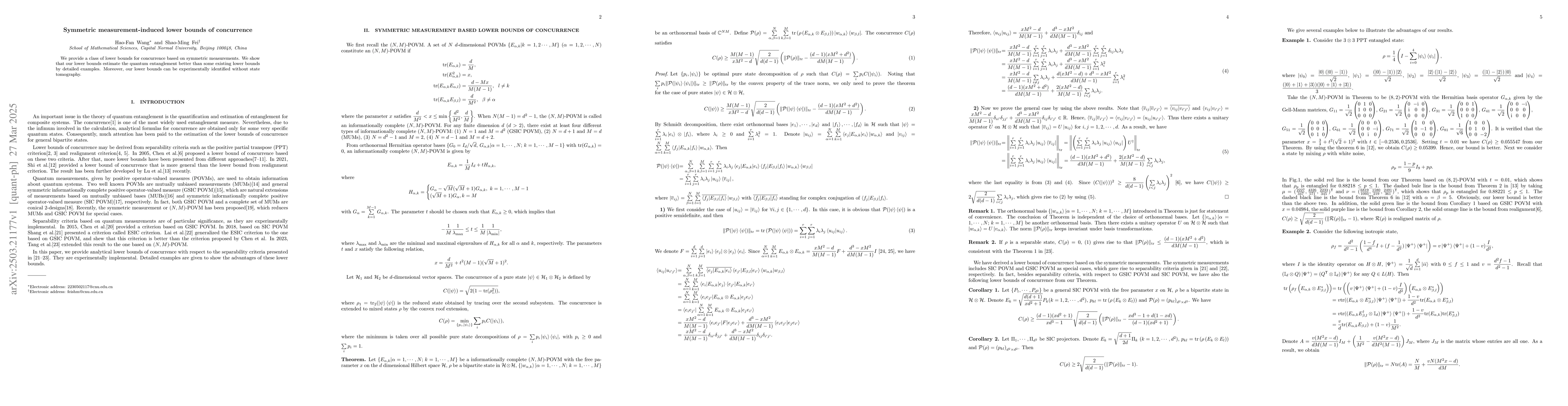 Thumbnail for Symmetric measurement-induced lower bounds of concurrence