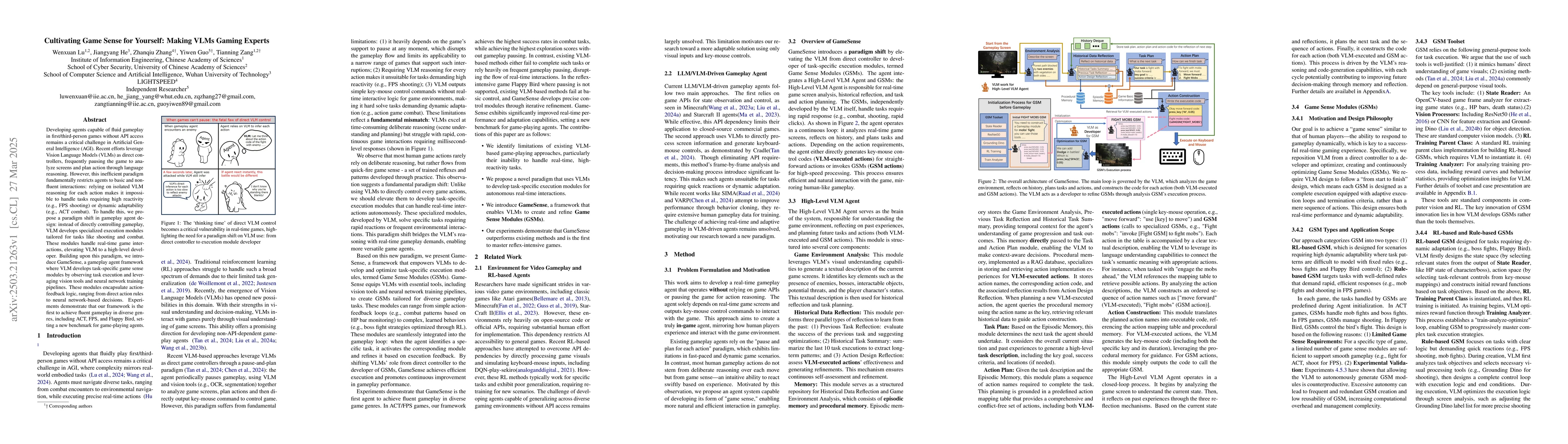Thumbnail for Cultivating Game Sense for Yourself: Making VLMs Gaming Experts