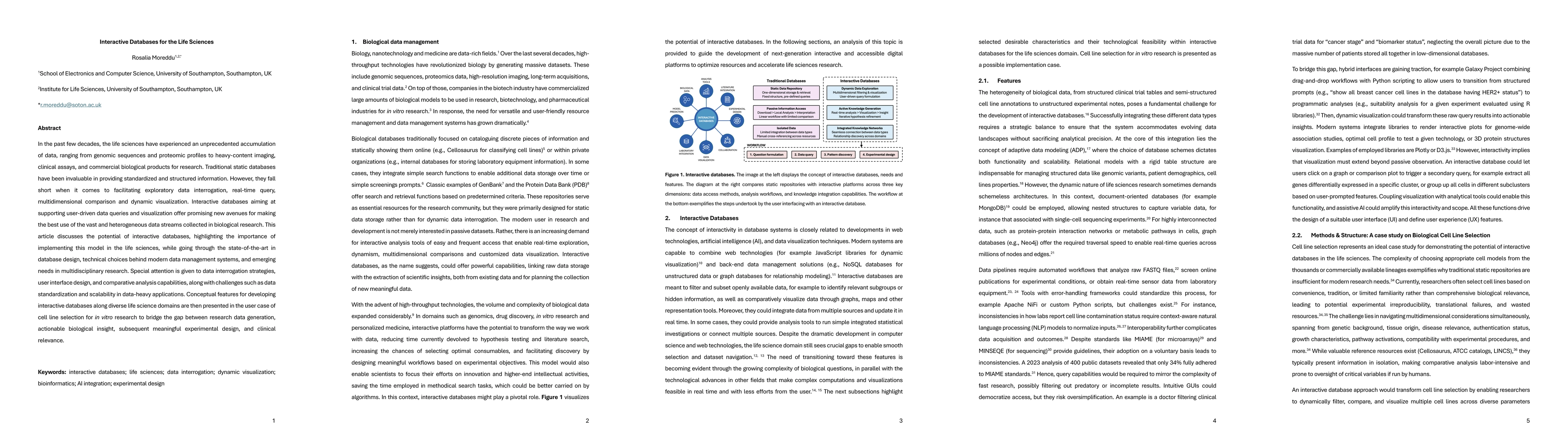 Thumbnail for Interactive Databases for the Life Sciences
