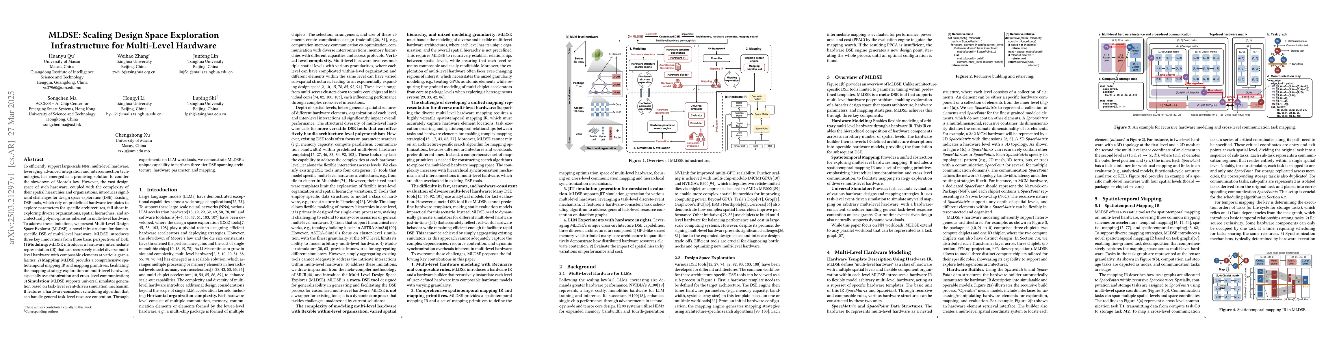 Thumbnail for MLDSE: Scaling Design Space Exploration Infrastructure for Multi-Level
  Hardware