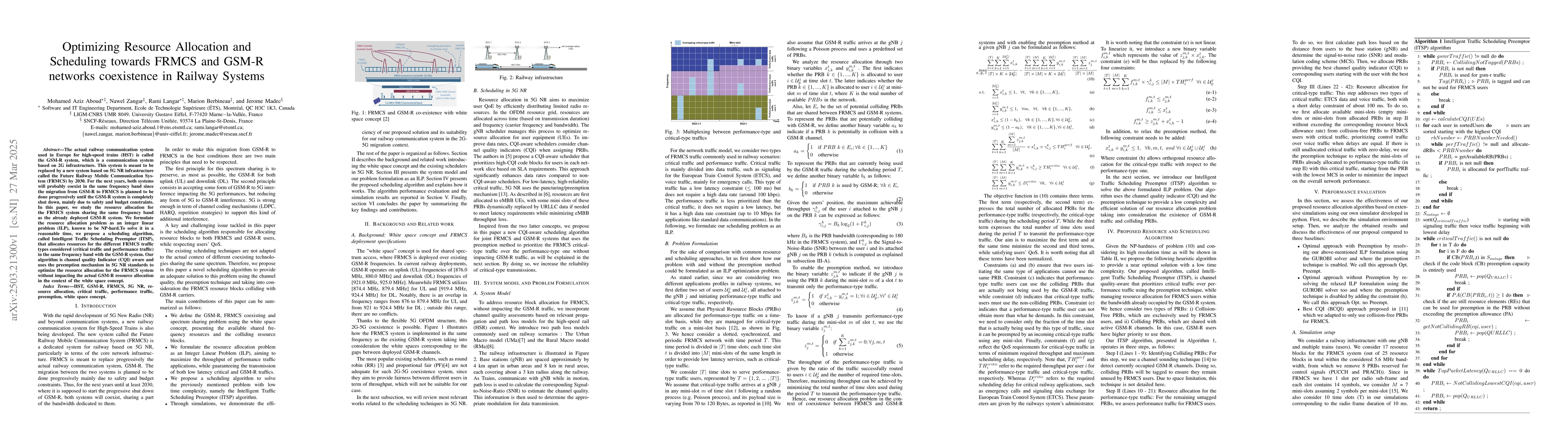 Thumbnail for Optimizing Resource Allocation and Scheduling towards FRMCS and GSM-R
  networks coexistence in Railway Systems