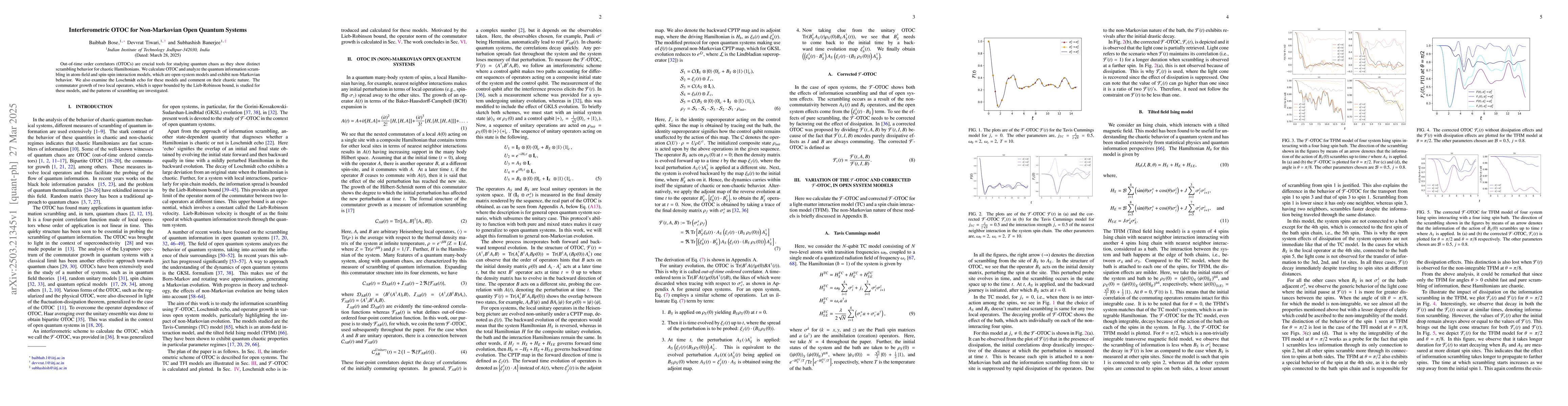 Thumbnail for Interferometric OTOC for Non-Markovian Open Quantum Systems