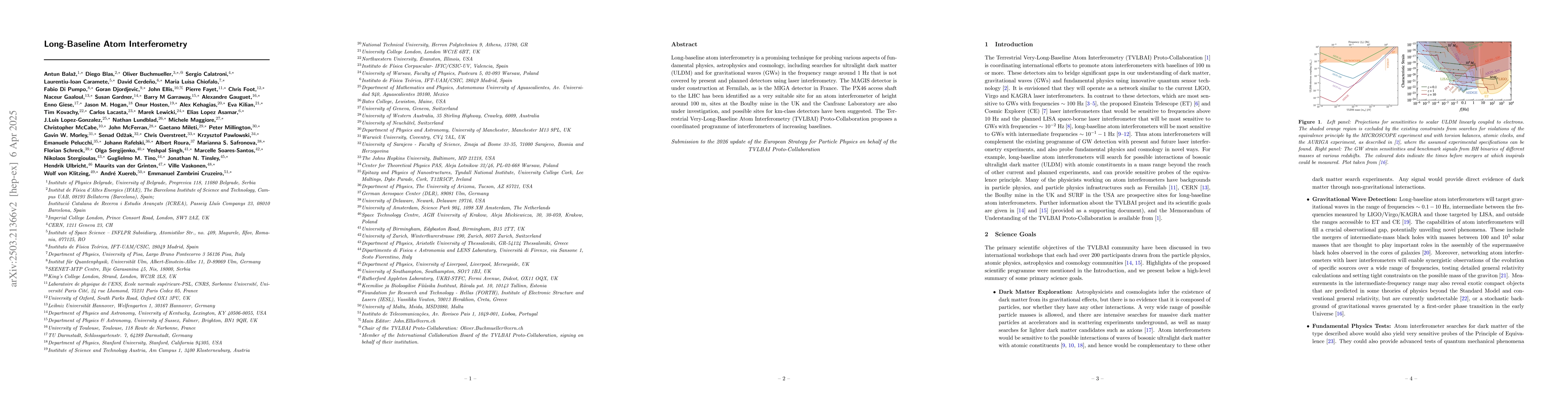 Thumbnail for Long-Baseline Atom Interferometry