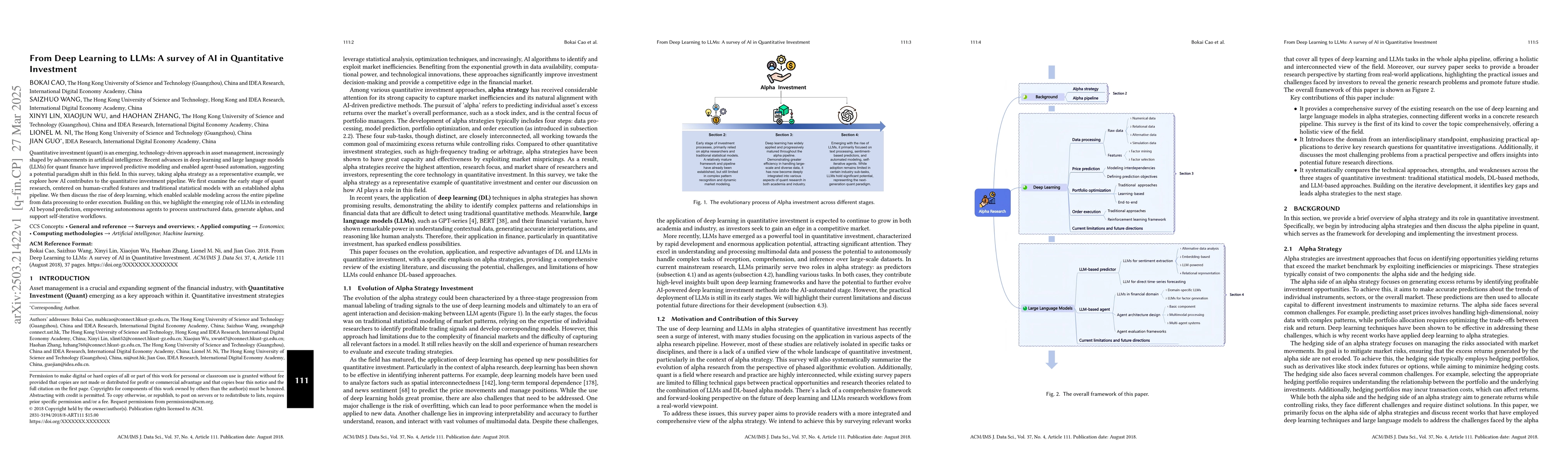 Thumbnail for From Deep Learning to LLMs: A survey of AI in Quantitative Investment