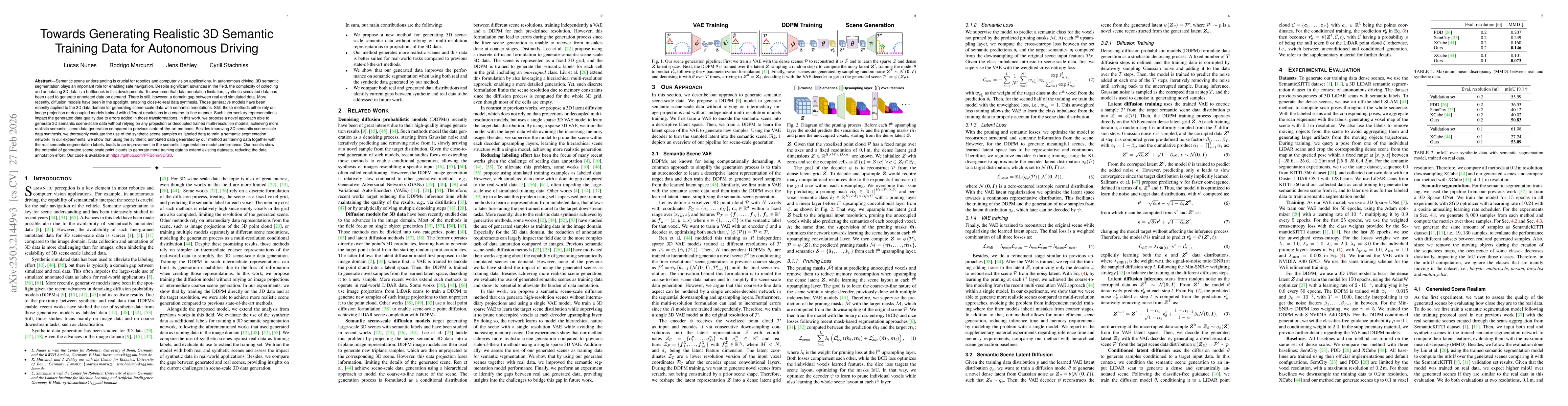 Thumbnail for Towards Generating Realistic 3D Semantic Training Data for Autonomous Driving