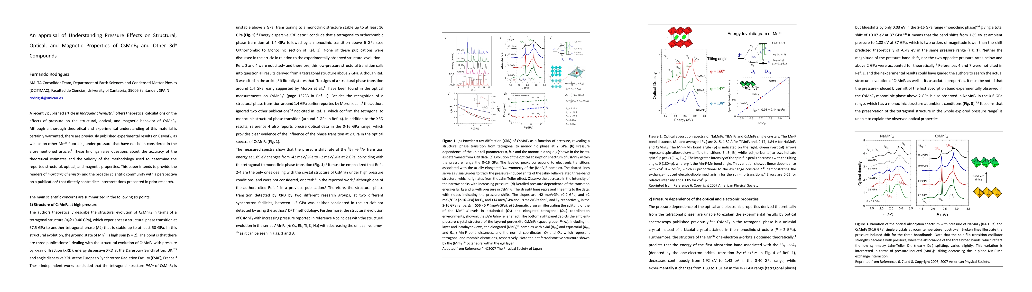 Thumbnail for An appraisal of Understanding Pressure Effects on Structural, Optical,
  and Magnetic Properties of CsMnF_{4} and Other 3d^{n} Compounds