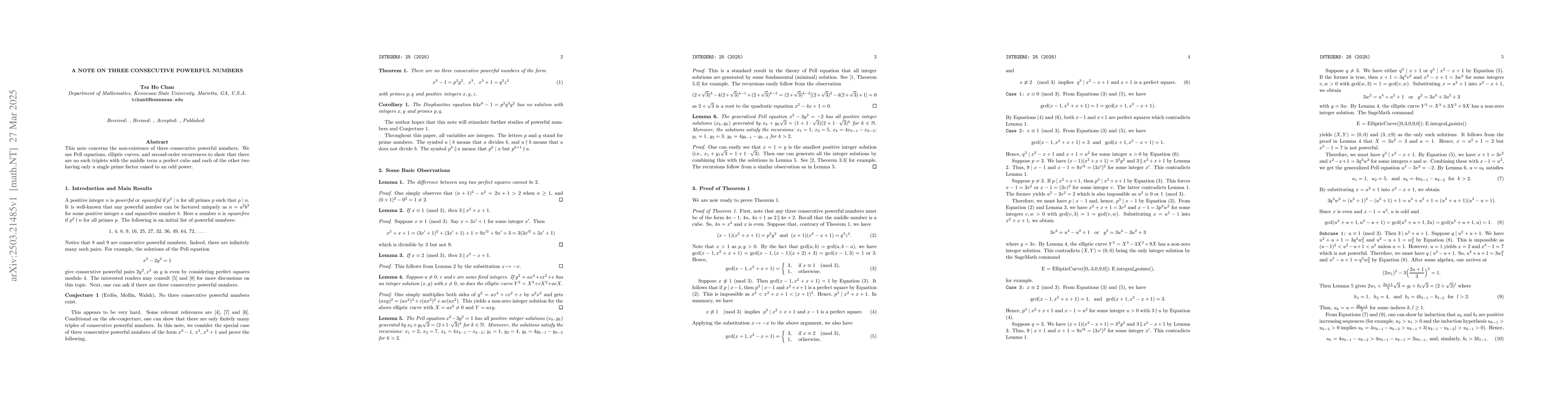 Thumbnail for A note on three consecutive powerful numbers