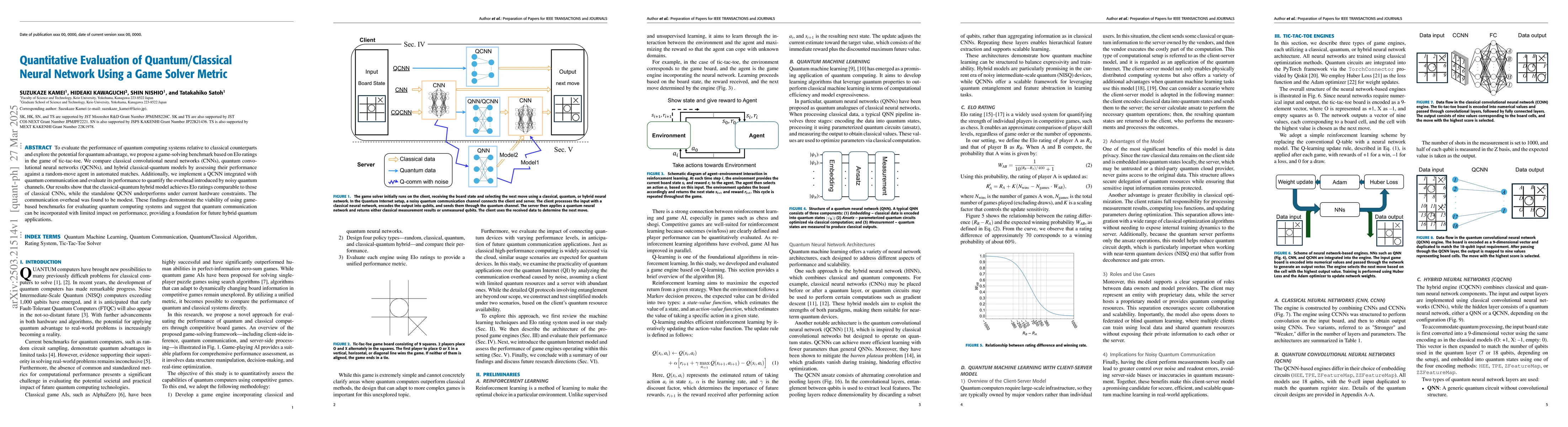 Thumbnail for Quantitative Evaluation of Quantum/Classical Neural Network Using a Game
  Solver Metric