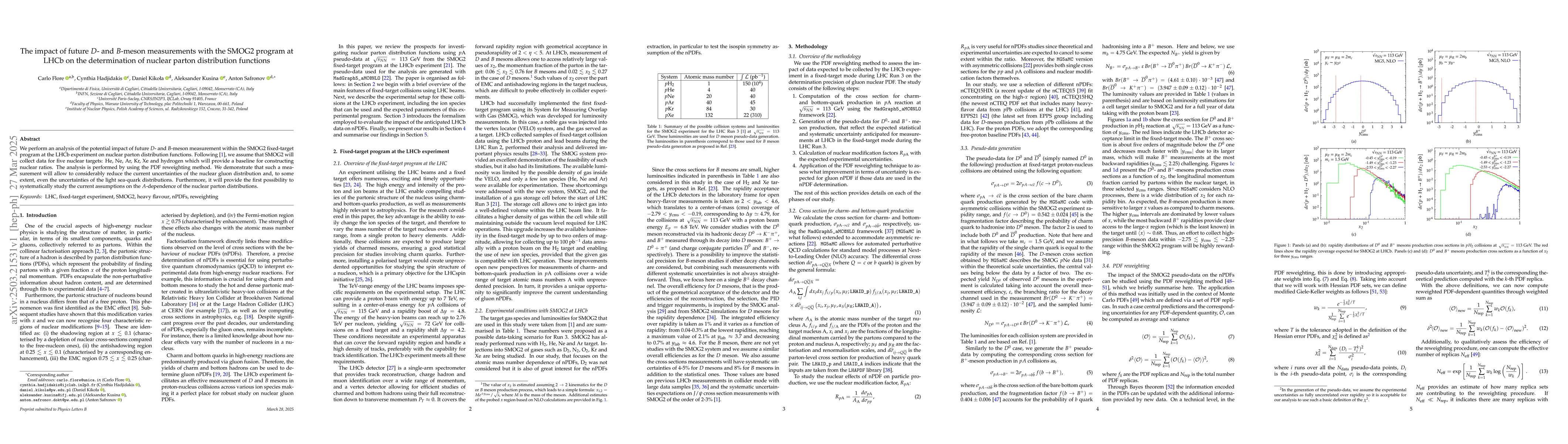 Thumbnail for The impact of future $D$- and $B$-meson measurements with the SMOG2
  program at LHCb on the determination of nuclear parton distribution functions