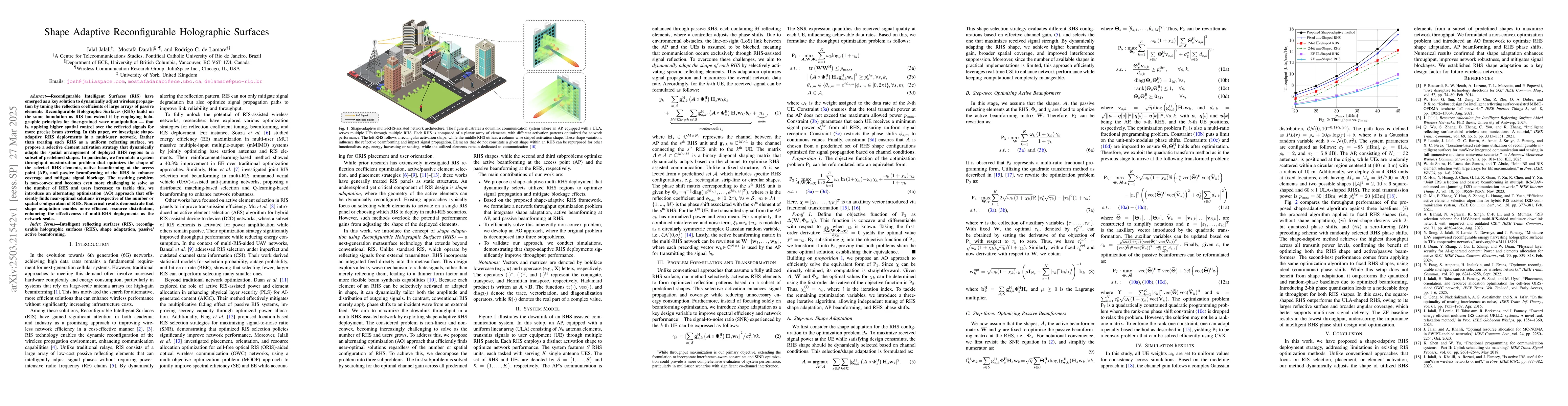 Thumbnail for Shape Adaptive Reconfigurable Holographic Surfaces
