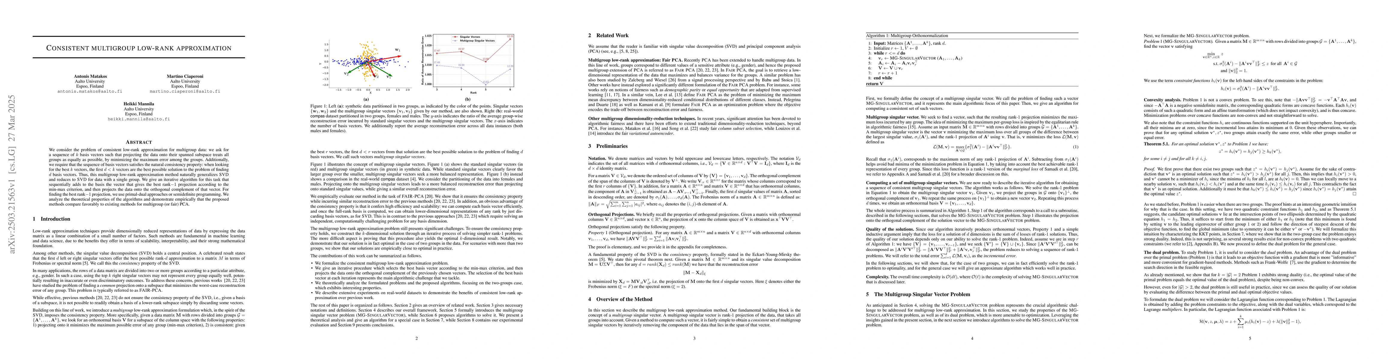Thumbnail for Consistent Multigroup Low-Rank Approximation