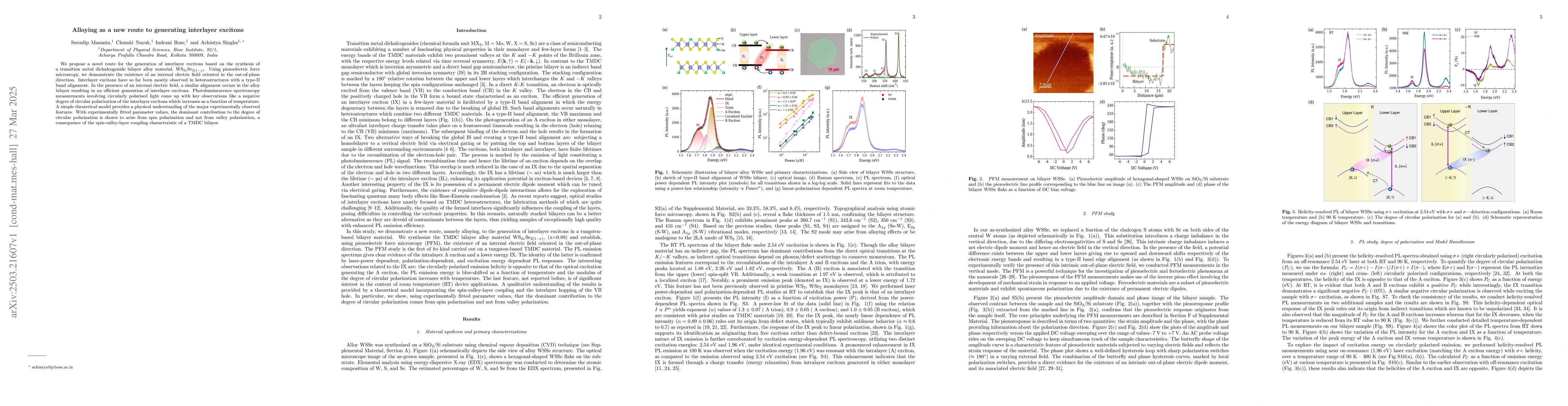 Thumbnail for Alloying as a new route to generating interlayer excitons