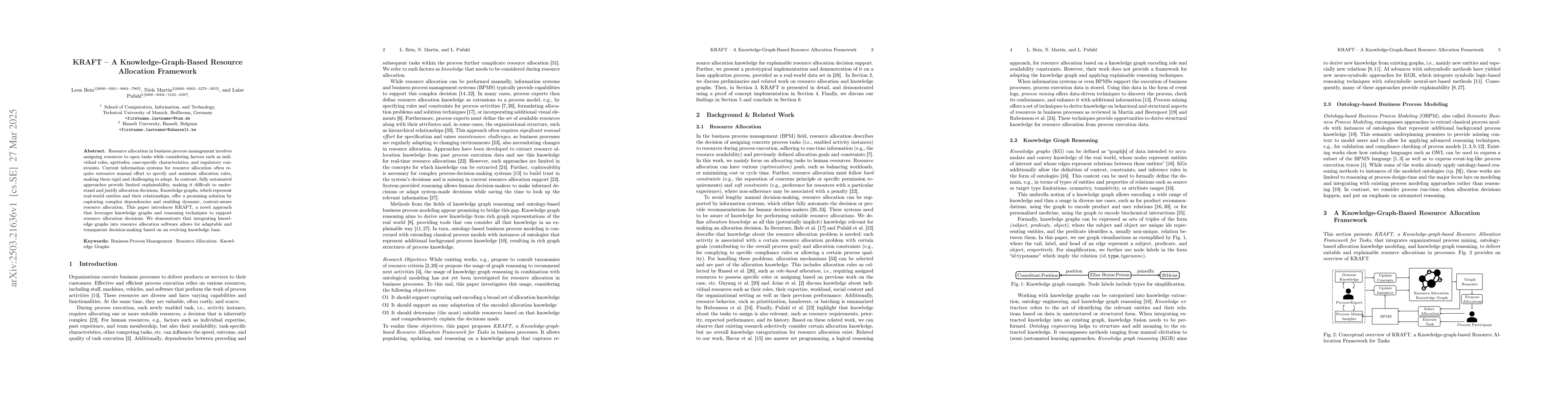 Thumbnail for KRAFT -- A Knowledge-Graph-Based Resource Allocation Framework
