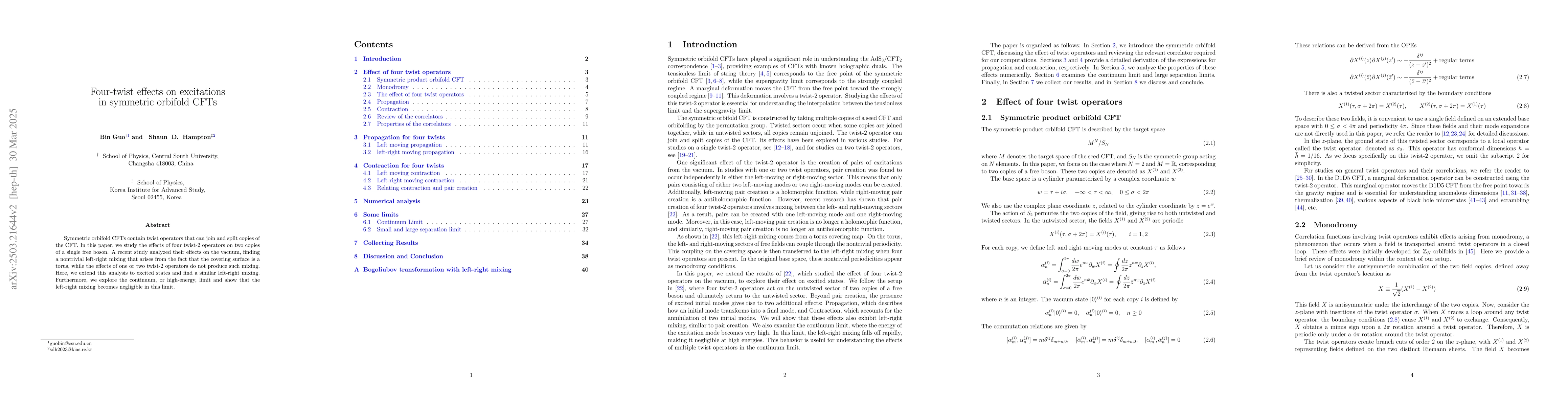 Thumbnail for Four-twist effects on excitations in symmetric orbifold CFTs