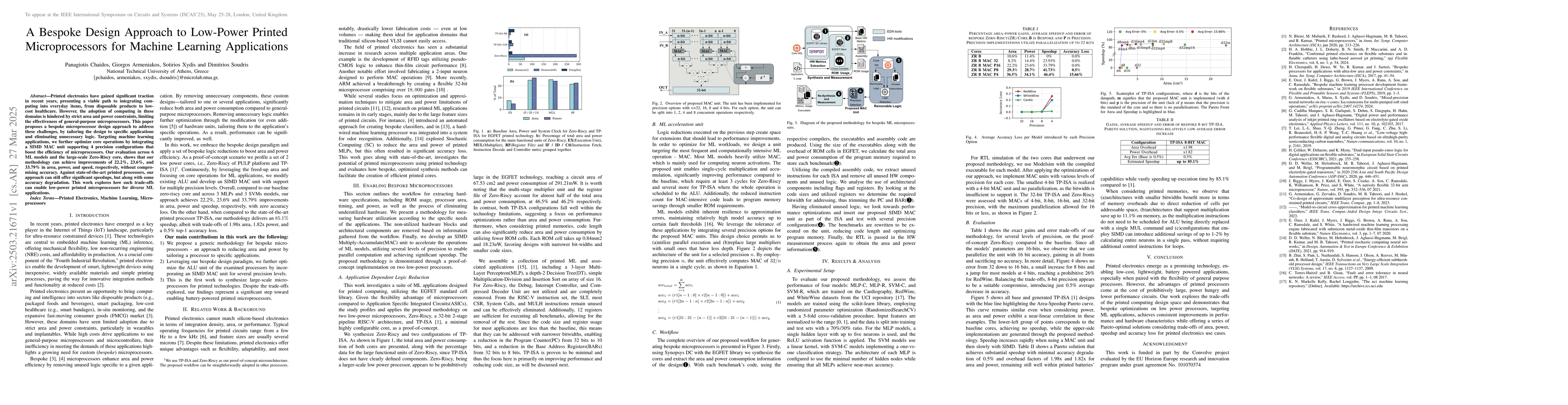 Thumbnail for A Bespoke Design Approach to Low-Power Printed Microprocessors for
  Machine Learning Applications