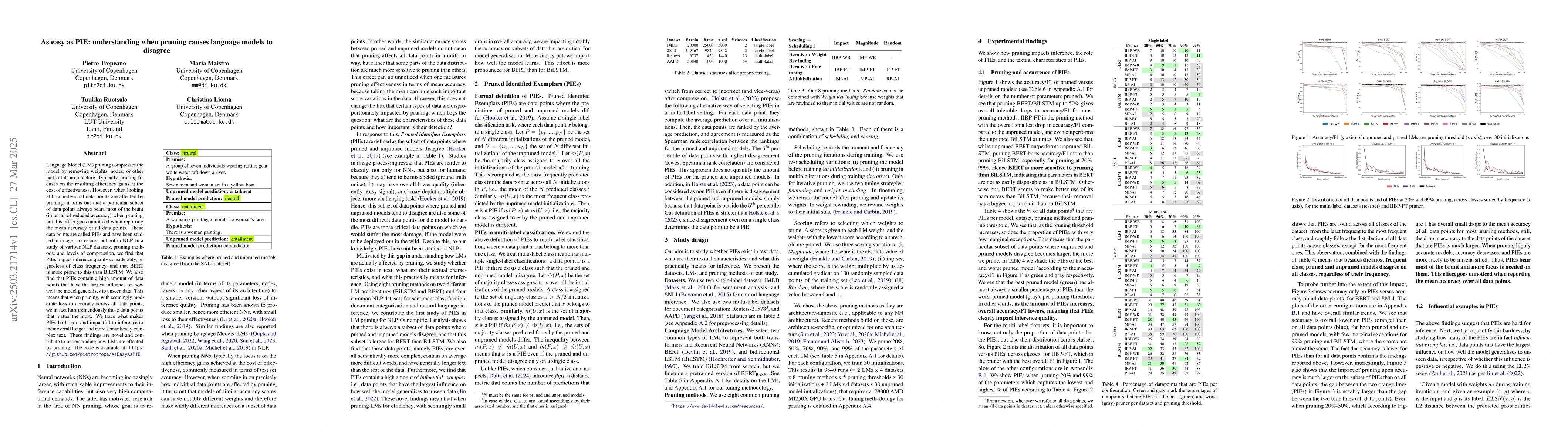 Thumbnail for As easy as PIE: understanding when pruning causes language models to
  disagree