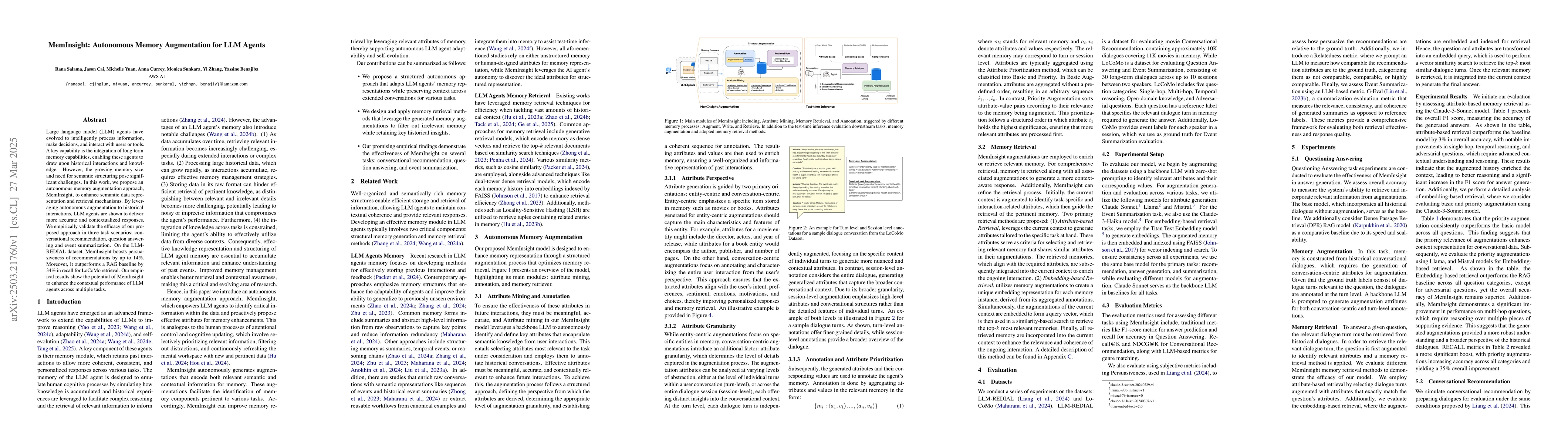 Thumbnail for MemInsight: Autonomous Memory Augmentation for LLM Agents
