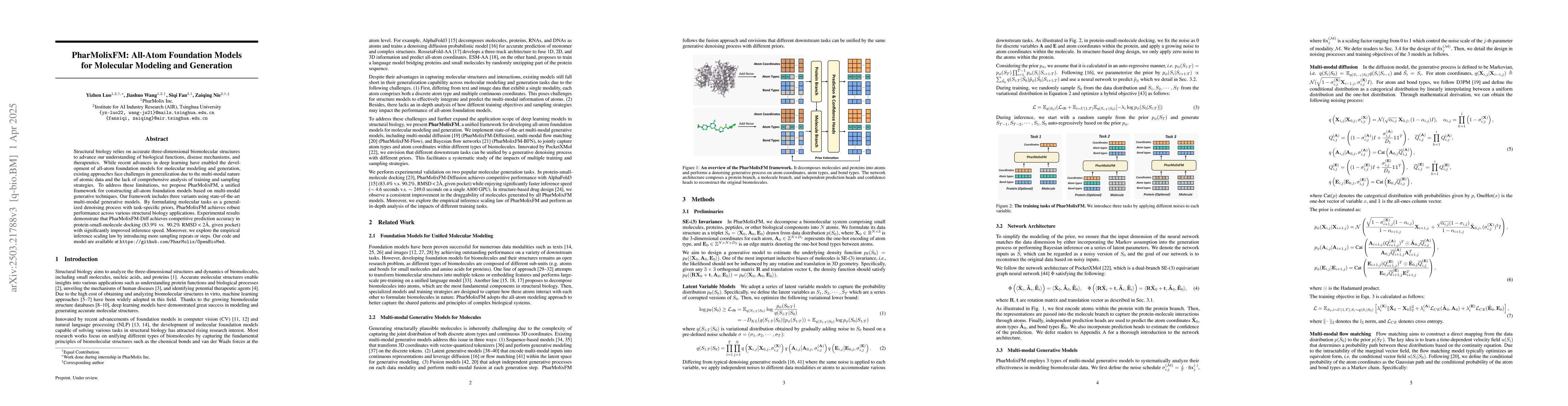 Thumbnail for PharMolixFM: All-Atom Foundation Models for Molecular Modeling and
  Generation