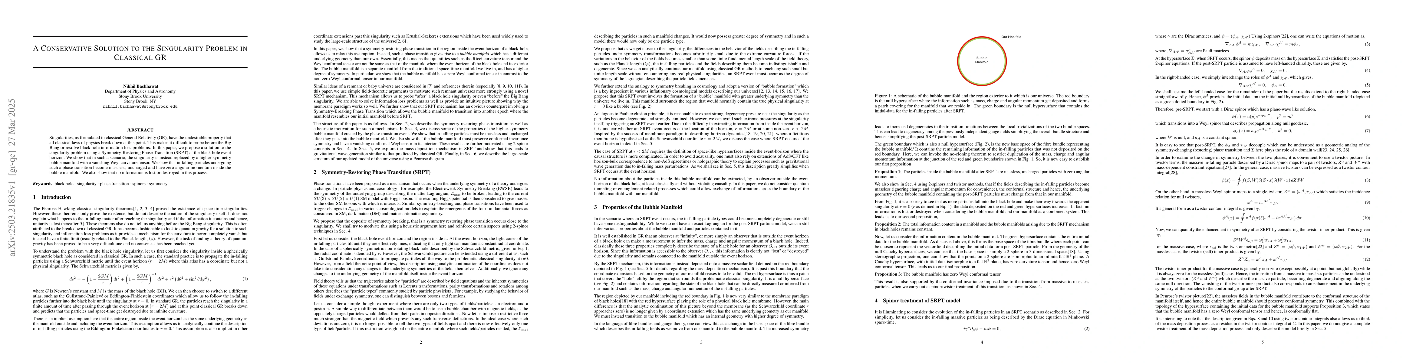Thumbnail for A conservative solution to the Singularity Problem in Classical GR