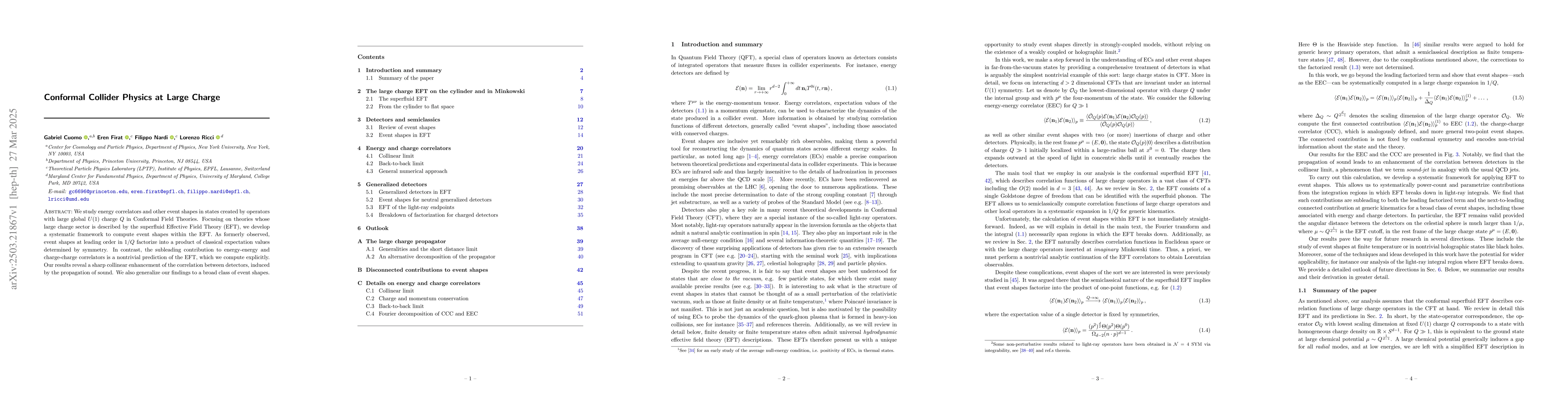 Thumbnail for Conformal Collider Physics at Large Charge