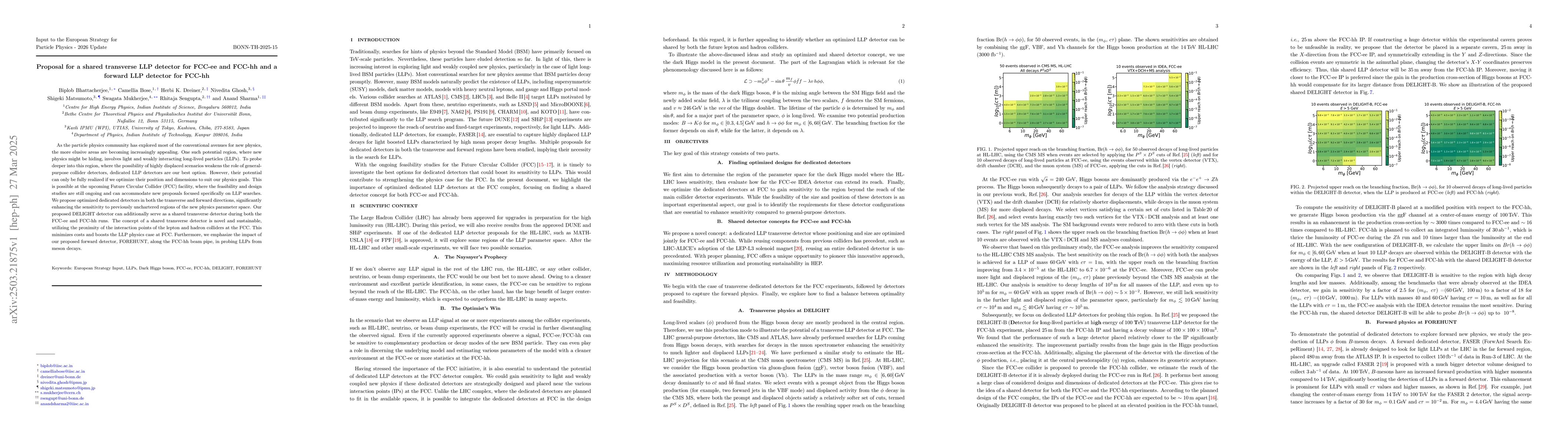 Thumbnail for Proposal for a shared transverse LLP detector for FCC-ee and FCC-hh and
  a forward LLP detector for FCC-hh