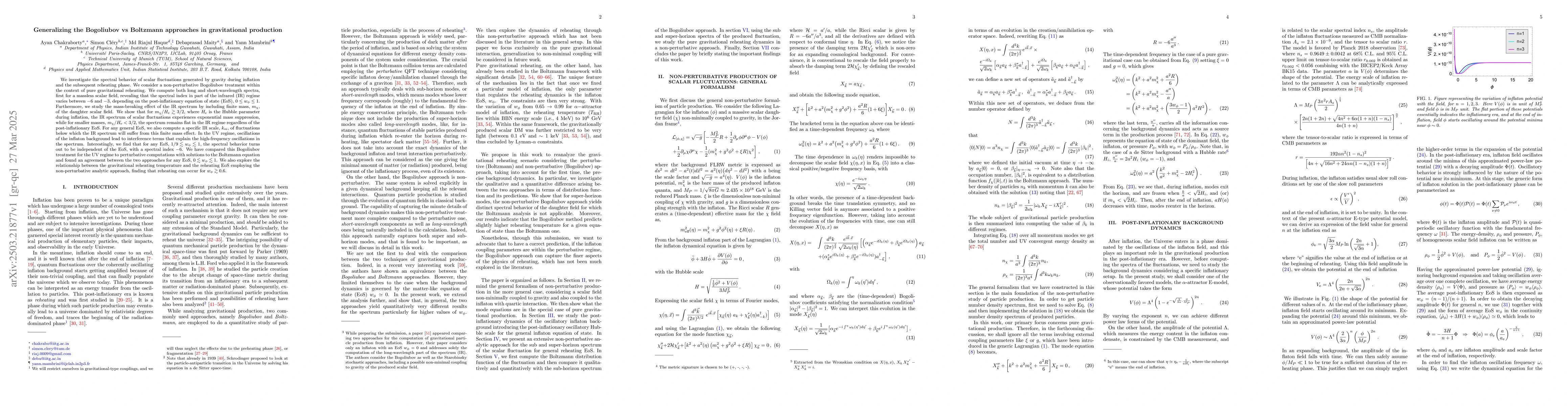 Thumbnail for Generalizing the Bogoliubov vs Boltzmann approaches in gravitational
  production