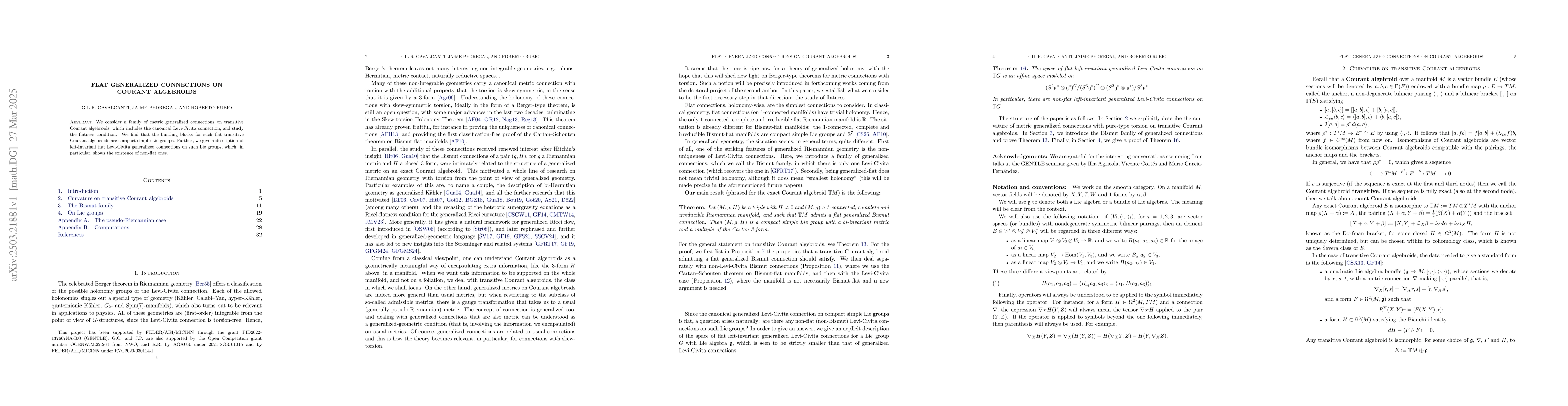 Thumbnail for Flat Generalized Connections on Courant Algebroids