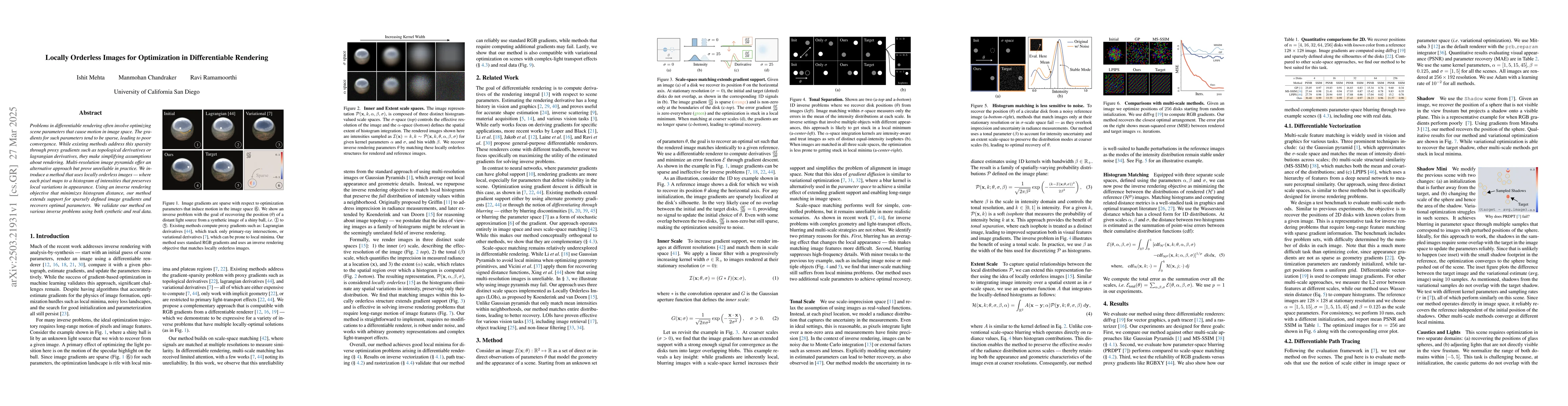 Thumbnail for Locally Orderless Images for Optimization in Differentiable Rendering