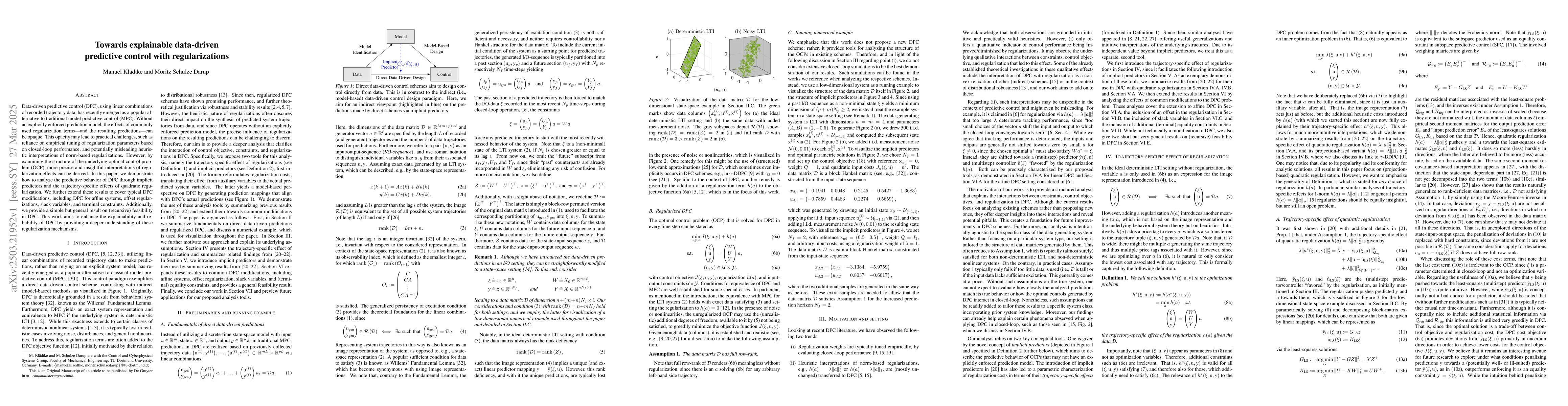 Thumbnail for Towards explainable data-driven predictive control with regularizations