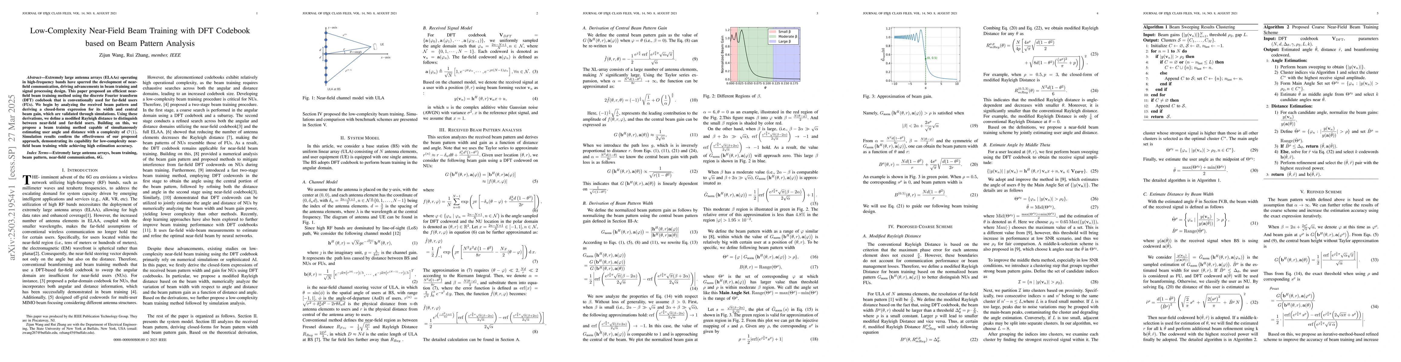 Thumbnail for Low-Complexity Near-Field Beam Training with DFT Codebook based on Beam
  Pattern Analysis