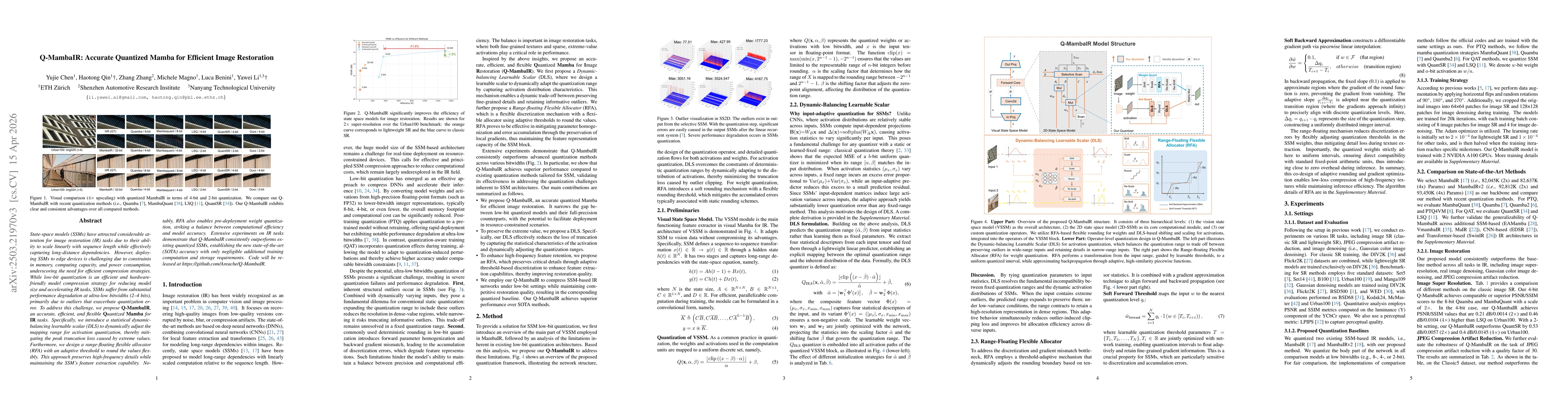 Thumbnail for Q-MambaIR: Accurate Quantized Mamba for Efficient Image Restoration
