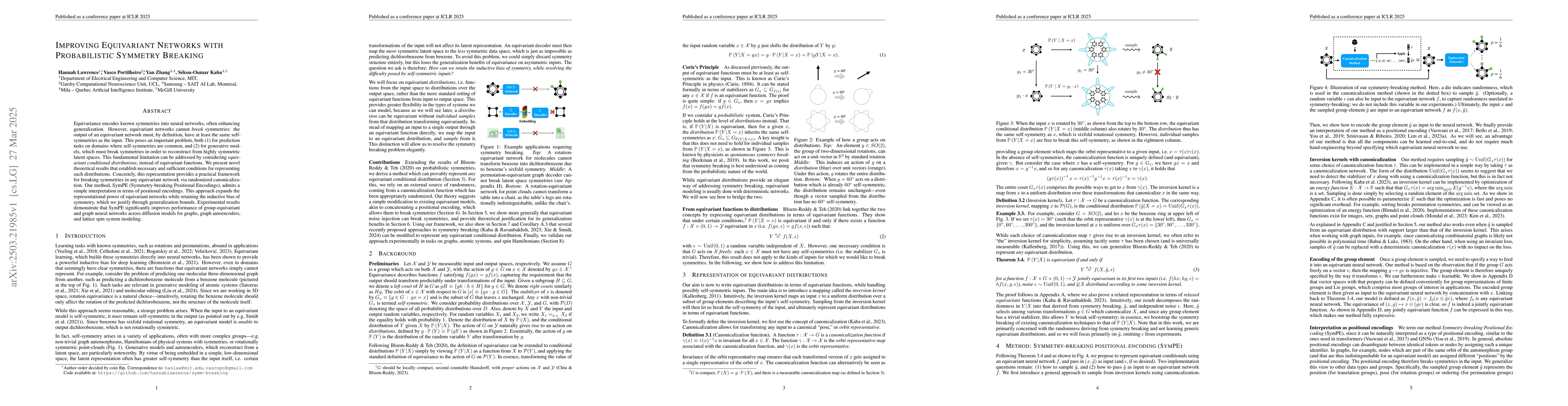 Thumbnail for Improving Equivariant Networks with Probabilistic Symmetry Breaking