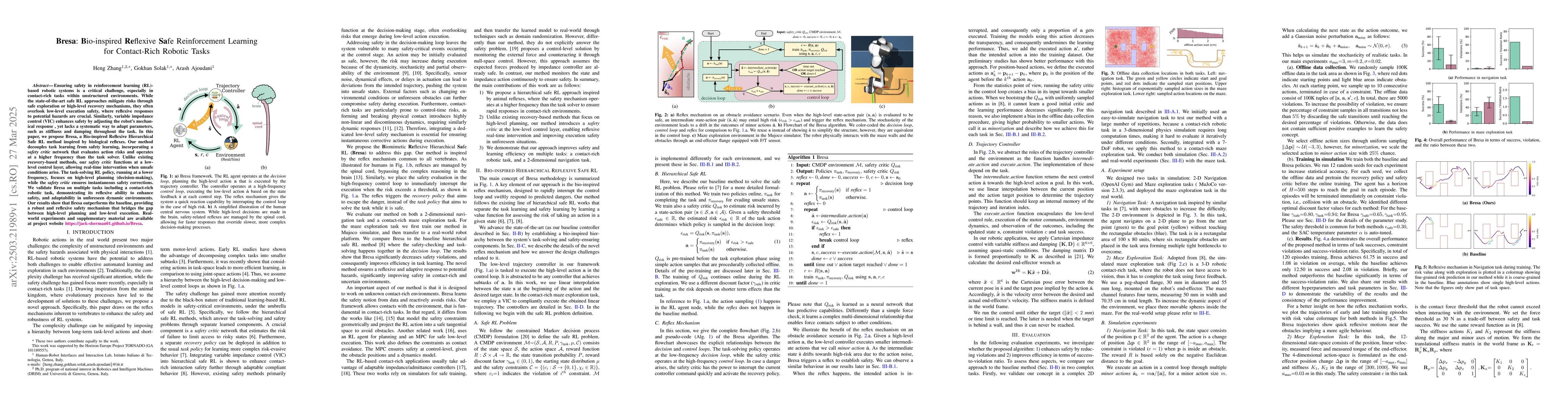 Thumbnail for Bresa: Bio-inspired Reflexive Safe Reinforcement Learning for
  Contact-Rich Robotic Tasks