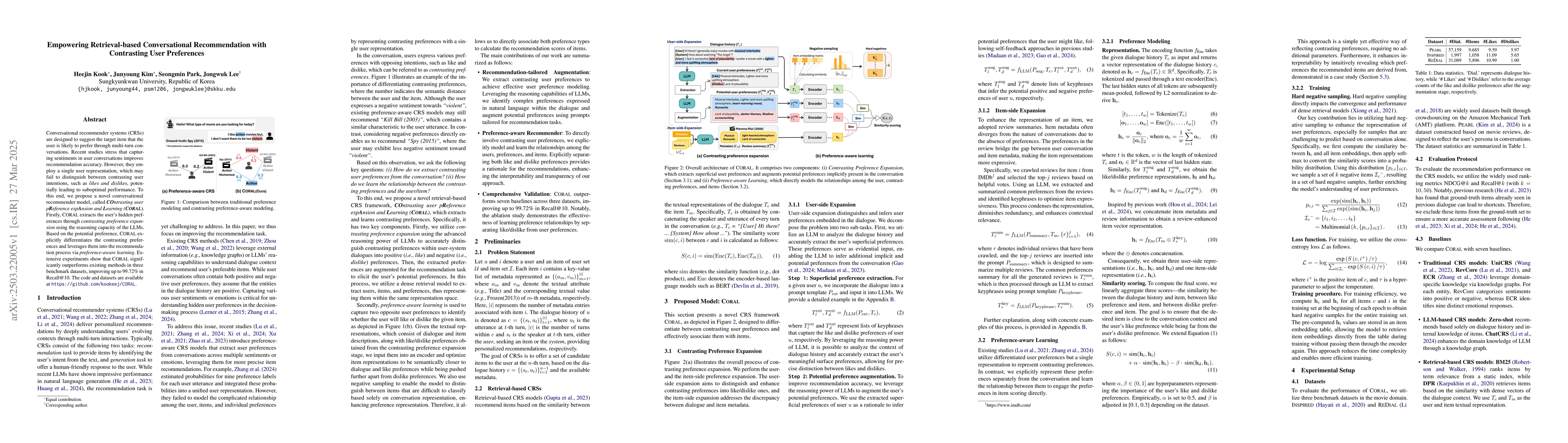 Thumbnail for Empowering Retrieval-based Conversational Recommendation with
  Contrasting User Preferences