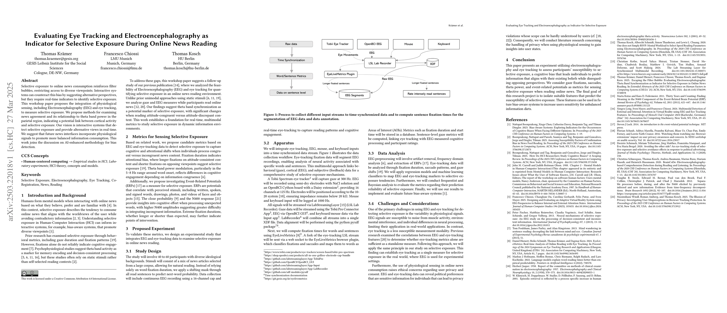 Thumbnail for Evaluating Eye Tracking and Electroencephalography as Indicator for
  Selective Exposure During Online News Reading
