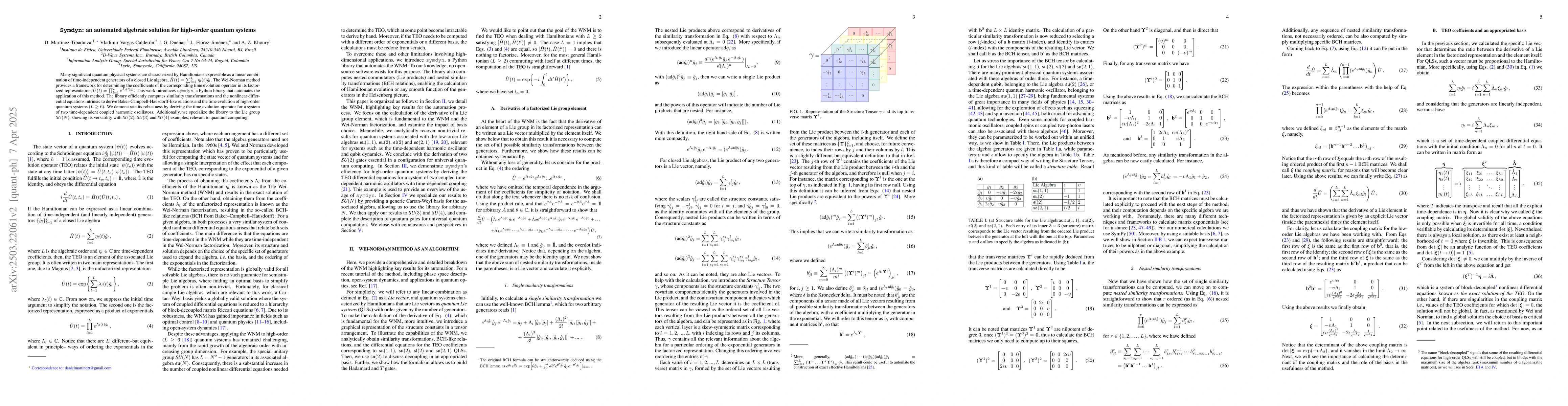 Thumbnail for $\texttt{Symdyn}$: an automated algebraic solution for high-order
  quantum systems