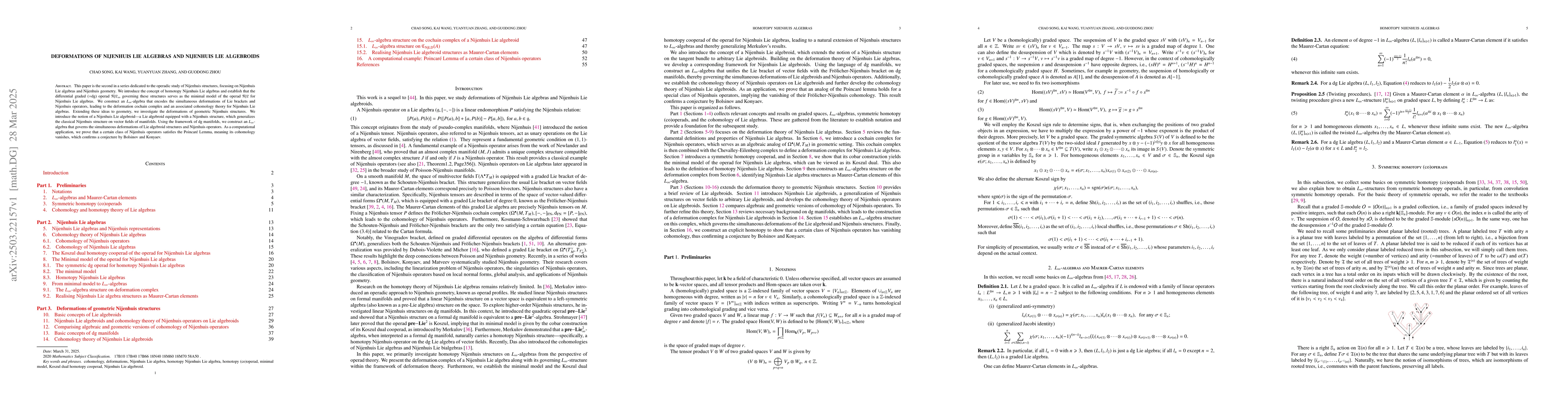 Thumbnail for Deformations of Nijenhuis Lie algebras and Nijenhuis Lie algebroids
