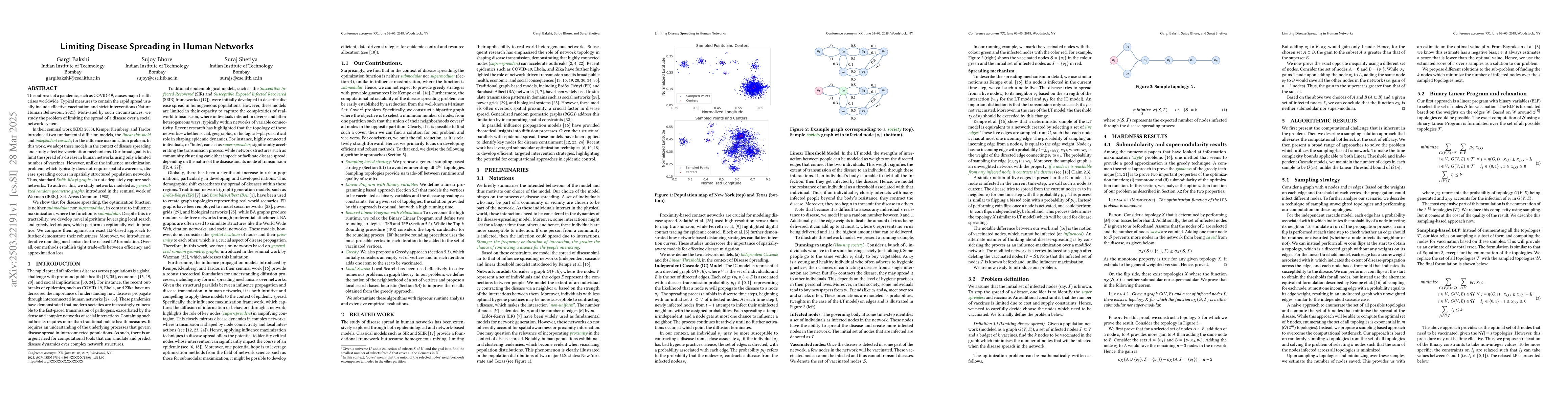 Thumbnail for Limiting Disease Spreading in Human Networks
