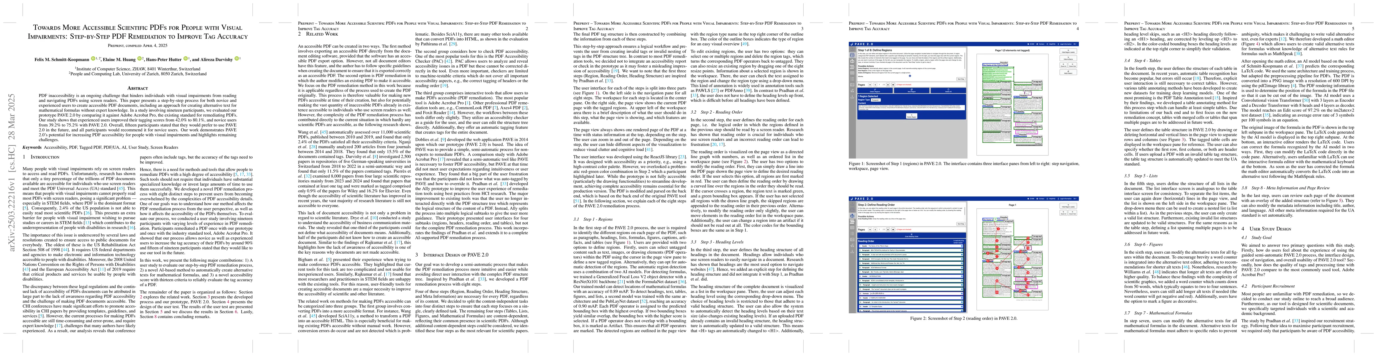 Thumbnail for Towards More Accessible Scientific PDFs for People with Visual
  Impairments: Step-by-Step PDF Remediation to Improve Tag Accuracy
