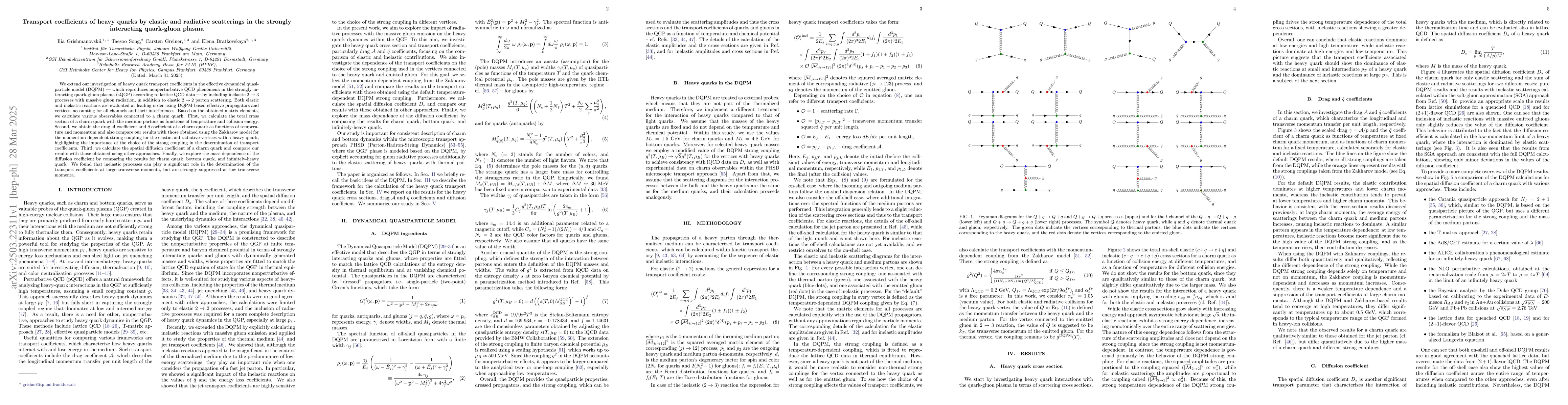 Thumbnail for Transport coefficients of heavy quarks by elastic and radiative
  scatterings in the strongly interacting quark-gluon plasma