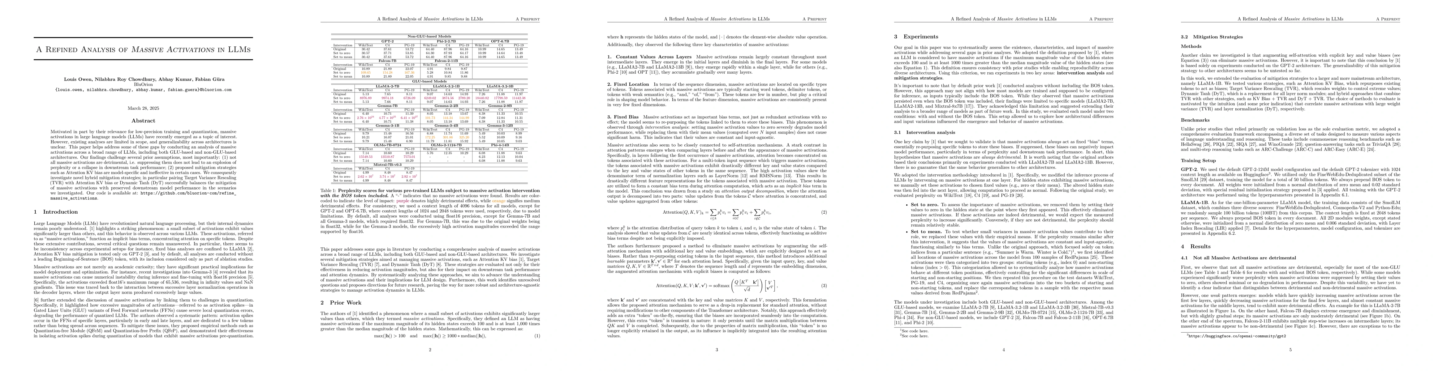 Thumbnail for A Refined Analysis of Massive Activations in LLMs