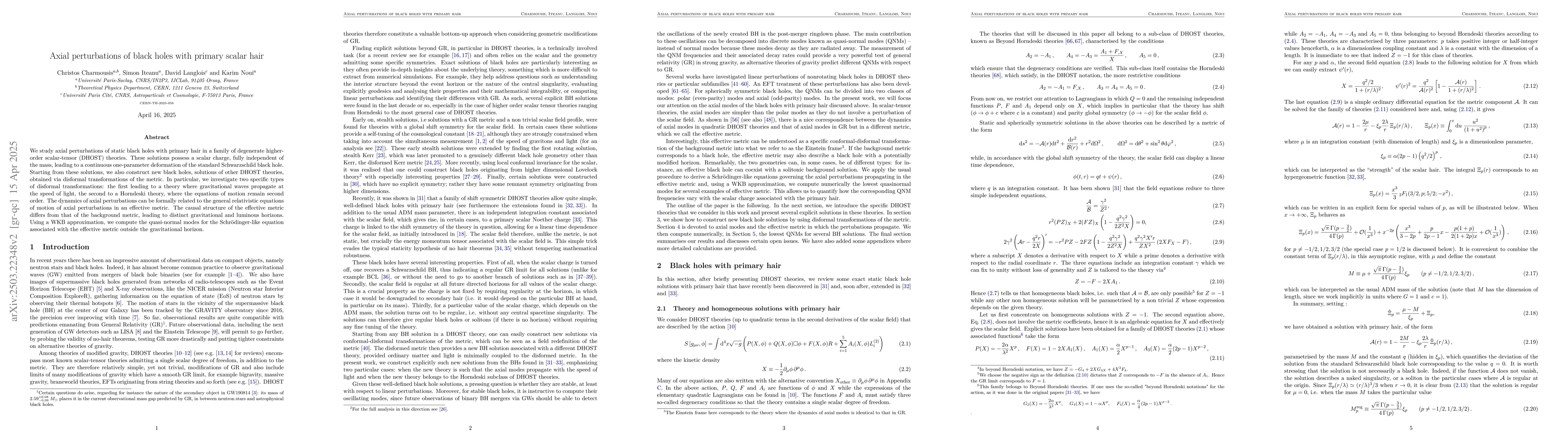 Thumbnail for Axial perturbations of black holes with primary scalar hair